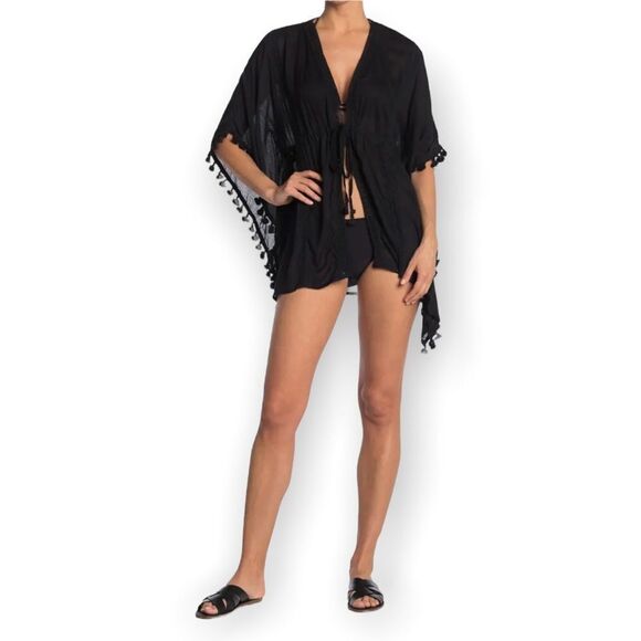 Vince Camuto sheer swimsuit coverup w drawstring waist (OS)- new with tags! - Picture 1 of 11